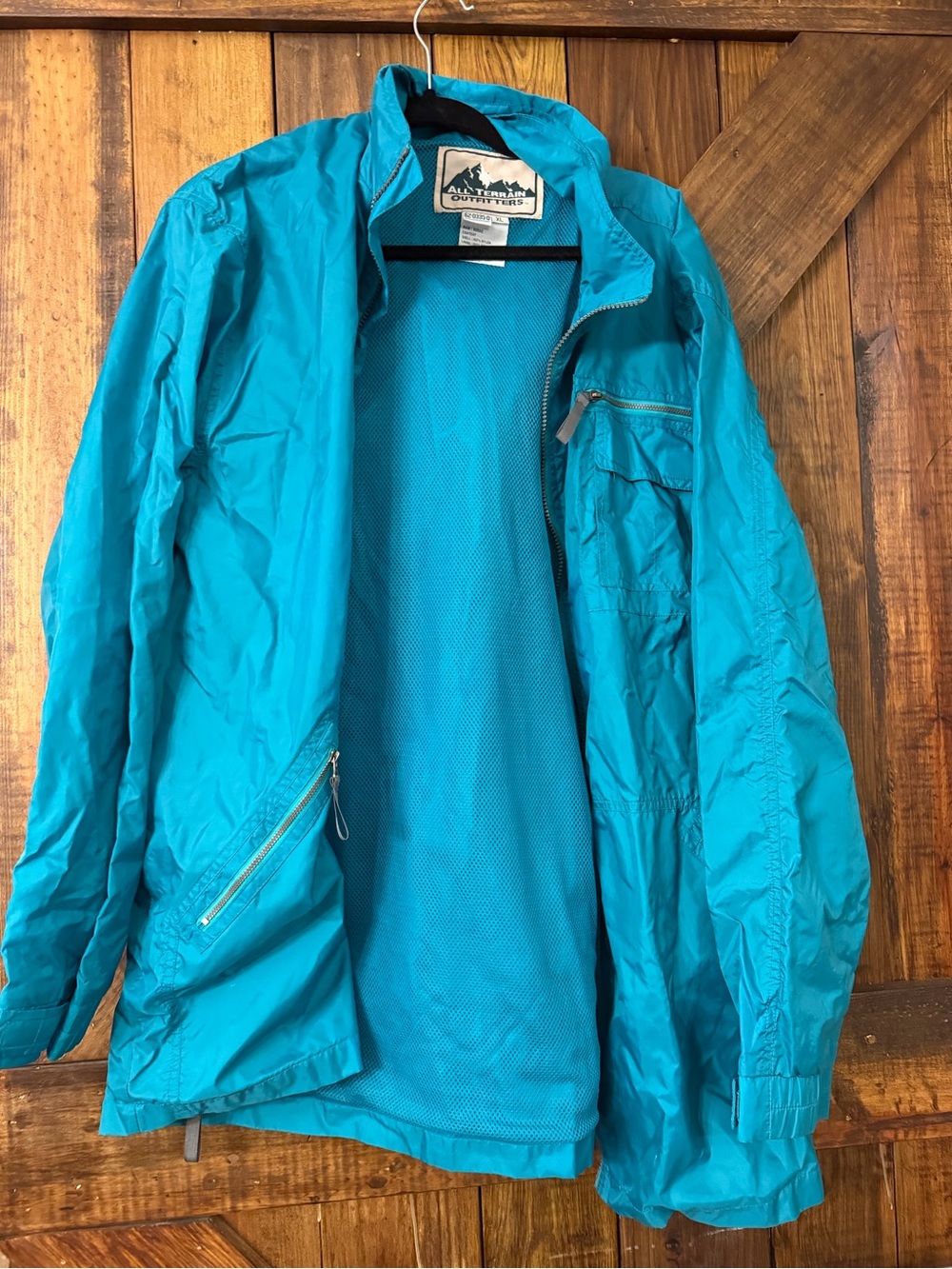 Teal Lightweight Utility Jacket for Women vintage 90’s